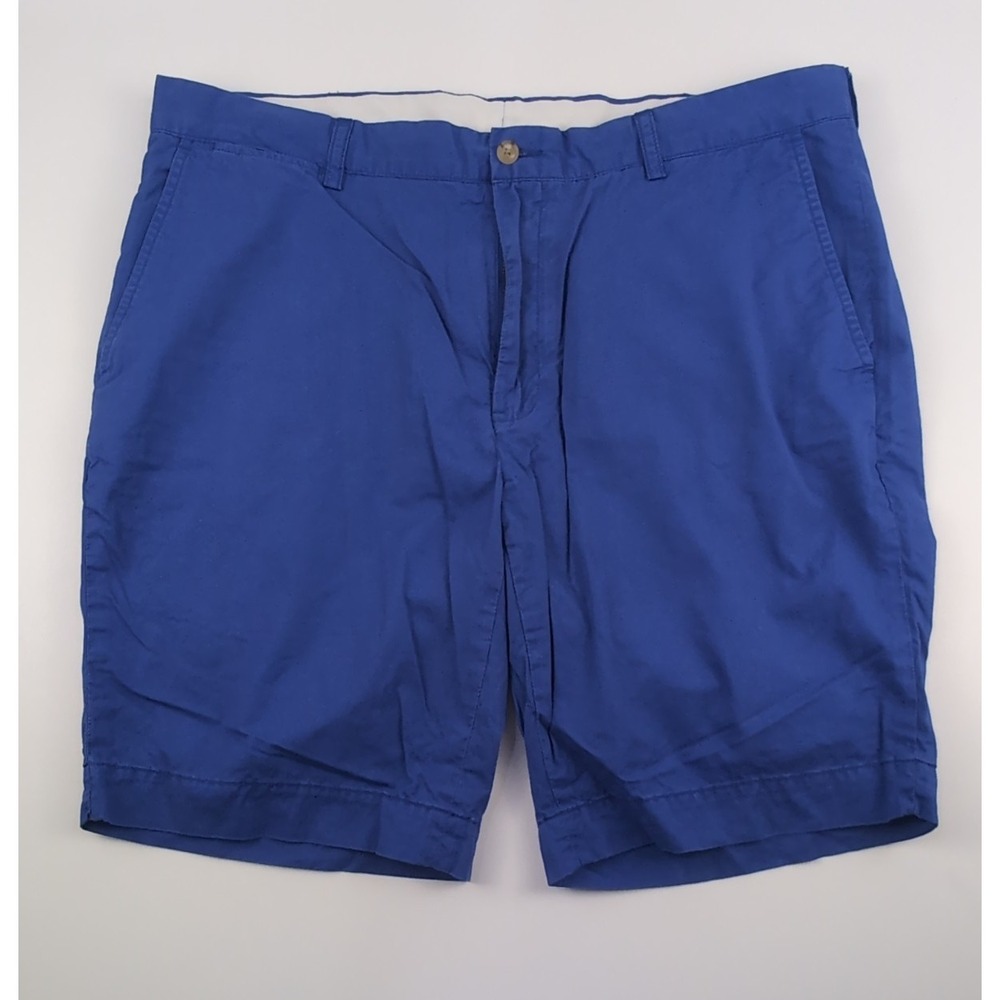 Polo Ralph Lauren Mens 38 Chino Shorts 9.5" Inseam Royal Blue Pima Cotton Blend